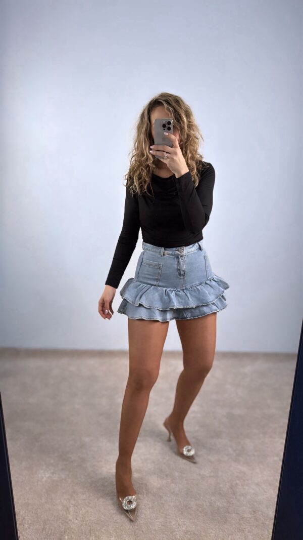 Falda pantalón volante
