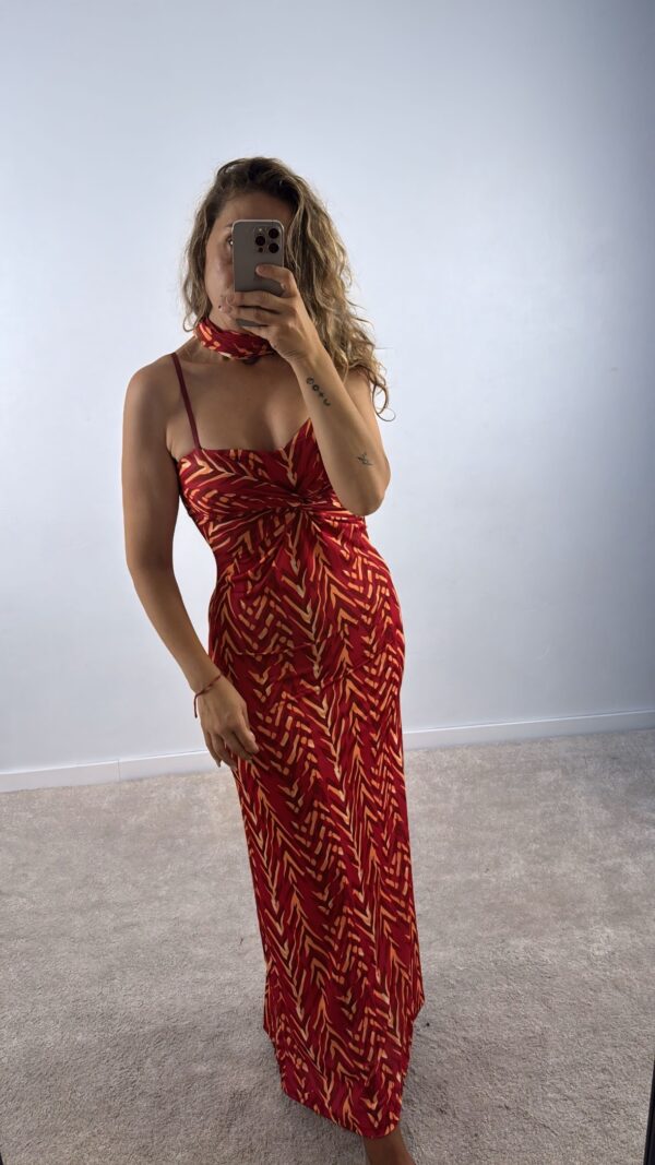 Vestido Silvia rojo - Imagen 2