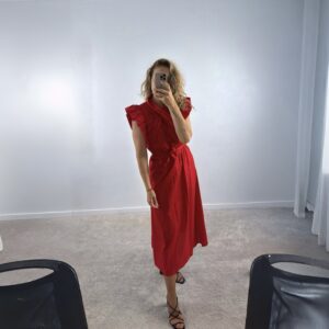 Vestido lucia rojo.
