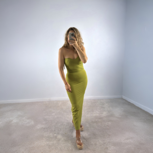 Vestido Estefanía verde.