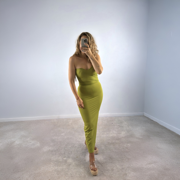 Vestido Estefanía verde.