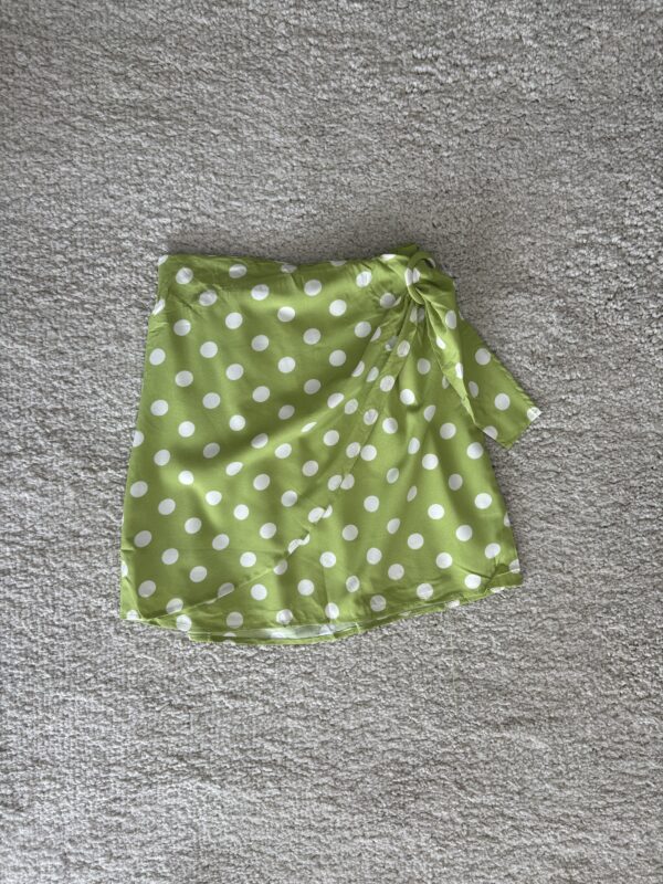 Falda lunares verde