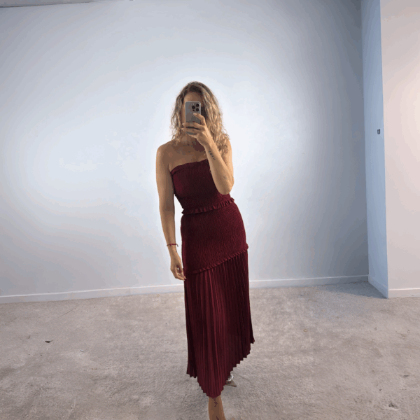 Conjunto Sara burdeos