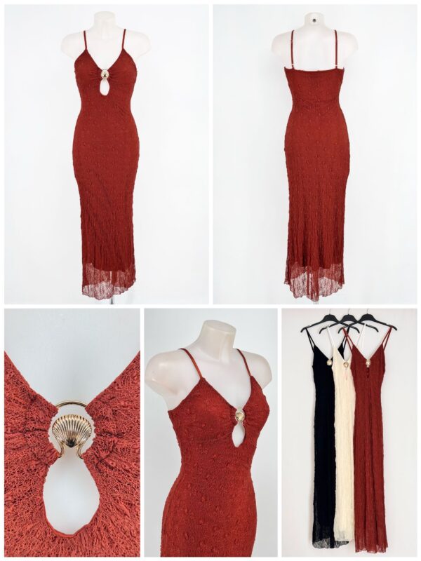 Vestido coral - Imagen 5