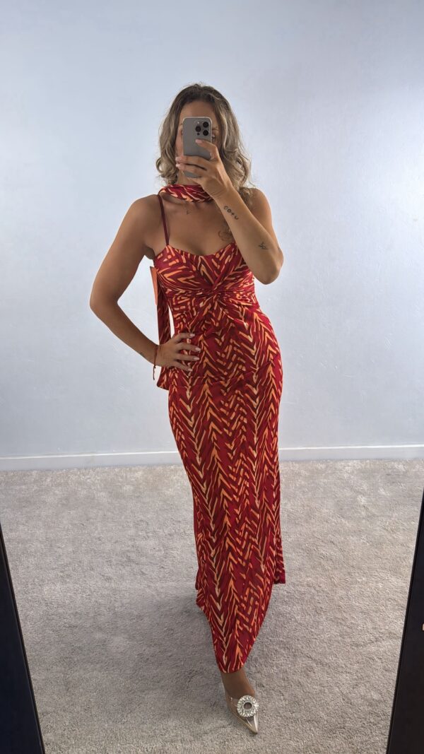 Vestido Silvia rojo - Imagen 2