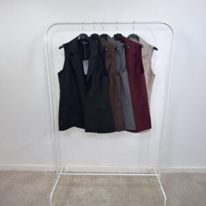 Chaqueta sin manga tela