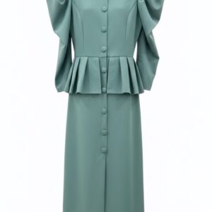 vestido Rebeca verde agua