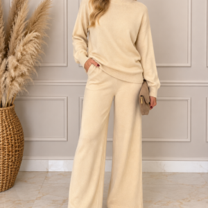 Conjunto punto bey cuello redondo